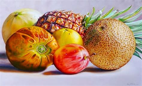 Cuadros De Frutas Grandes Pintadas Al Oleo Fruit Painting Realistic