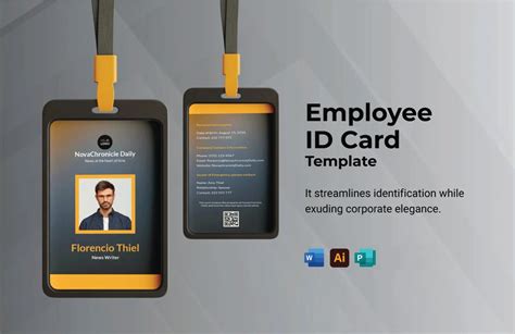 Employee ID Card Template in Word, Illustrator, Publisher, PDF ...