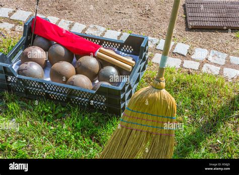 sports equipment during shot put Stock Photo - Alamy