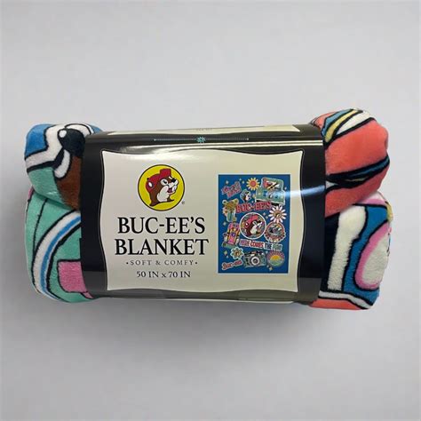 Buc Ees Sticker Blanket Texas Snax