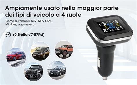 Tpms Sistemi Di Monitoraggio Della Pressione Dei Pneumatici Allarme Automatico Visualizzazione