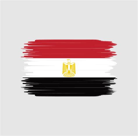 Egypt Flag Brush Stroke National Flag 5946086 Vector Art At Vecteezy