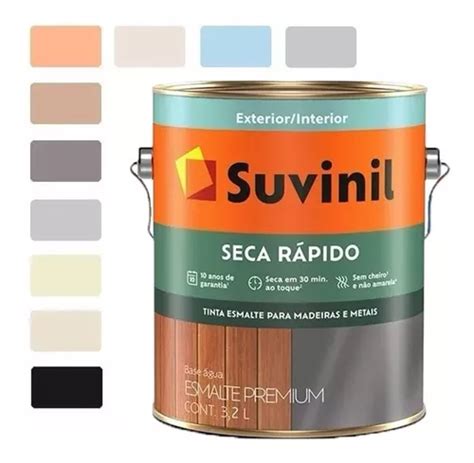 Tinta Esmalte Seca R Pido Madeiras E Metais L Suvinil