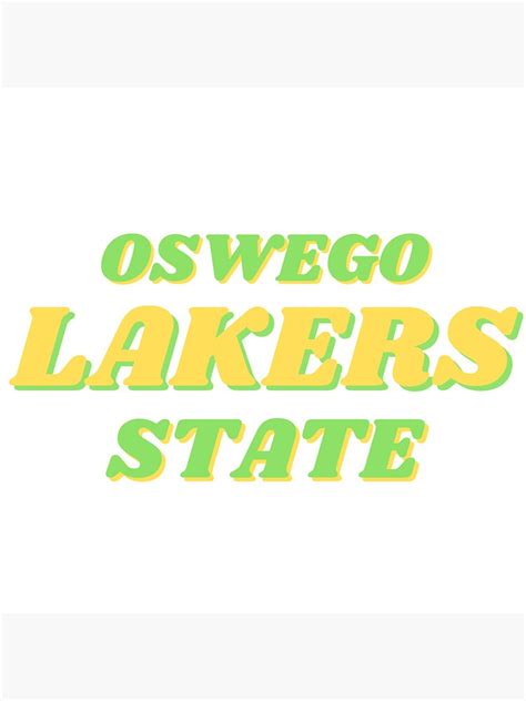 Oswego State Lakers Sticker For Sale By Knoelstudios Redbubble