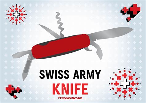 Swiss Army Knife Vector Art & Graphics | freevector.com