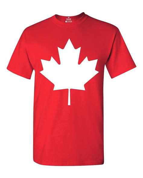 Canada White Maple Leaf T Shirt Canadian Flag Shirts Ebay