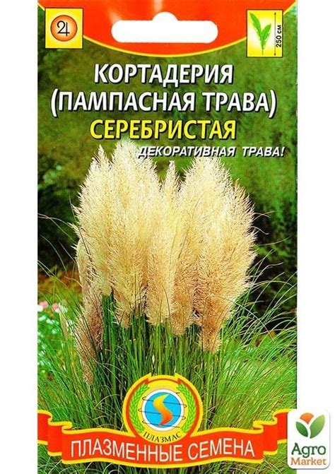 Кортадерия(пампасная трава) "Серебристая" ТМ "Плазменные семена" 0,01г ...