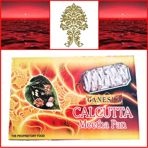 One Box Calcutta Mitha Pan Paan 14 Pieces Each Gutkhausa