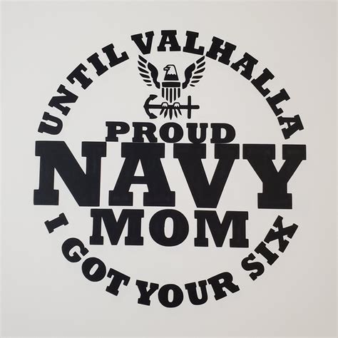 Navy Mom Decal Motherproud