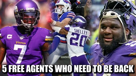 5 Free Agents The Minnesota Vikings NEED To Bring Back In 2023 YouTube