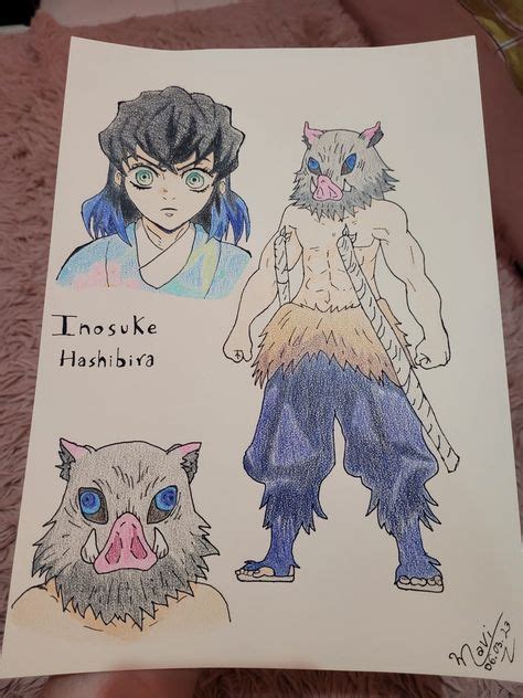 Demon Slayer Drawing Inosuke