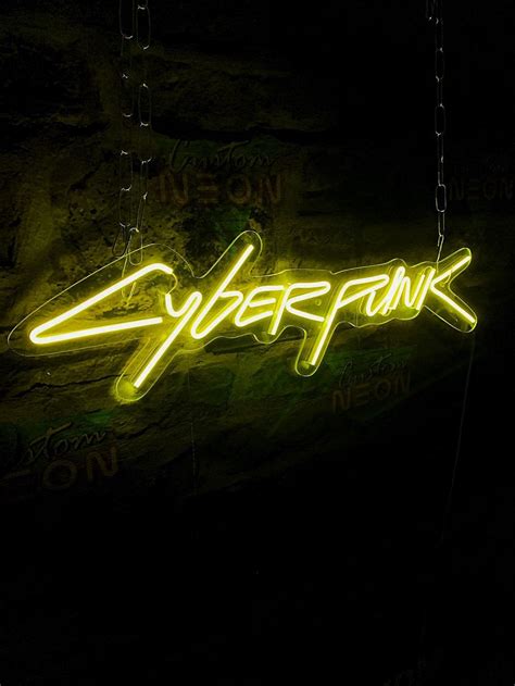 Cyberpunk Neon Sign Personalized T Custom Neon Sign Etsy