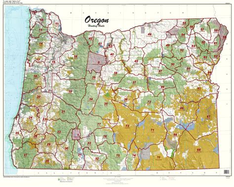 Oregon Statewide Unit Map. - Hunt Data