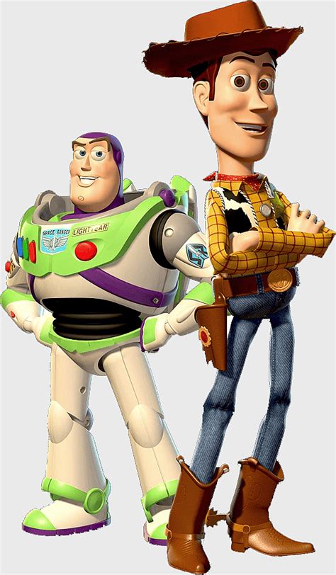 Toy Story characters, Sheriff Woody and Buzz Lightyear, Pixar animation ...