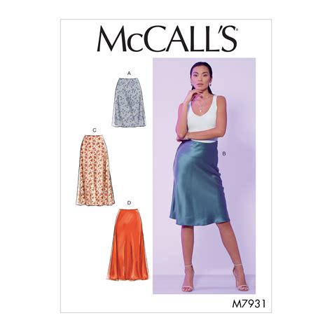 Mccalls 7931 Misses Skirts