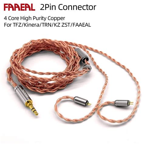 FAAEAL 4 Core 5N Litz OFC High Purity Copper Replacement Earphone Cable