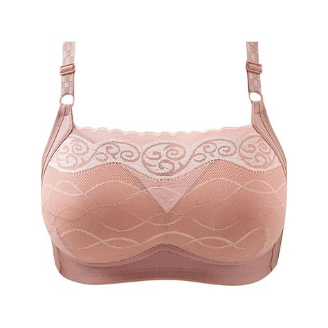 Ehtmsak Womens Sexy Floral Lace Bras Removable Padded Bra Racerback