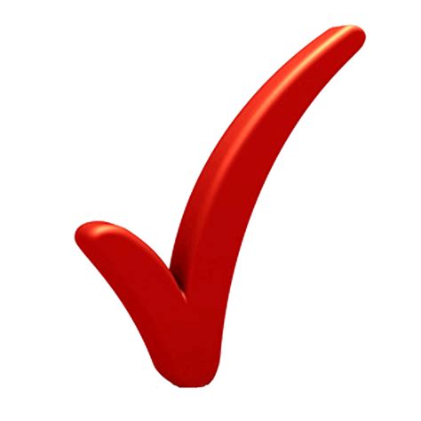 Free Red Check Mark Transparent Download Free Red Check Mark