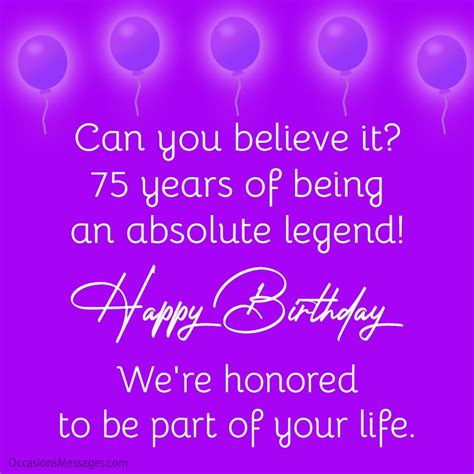 Happy 75th Birthday Wishes Messages And Cards