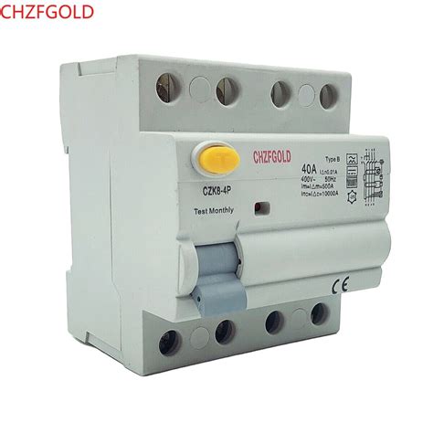 Chzfgold Type B Rccb A Elcb Earth Leakage Circuit Breaker