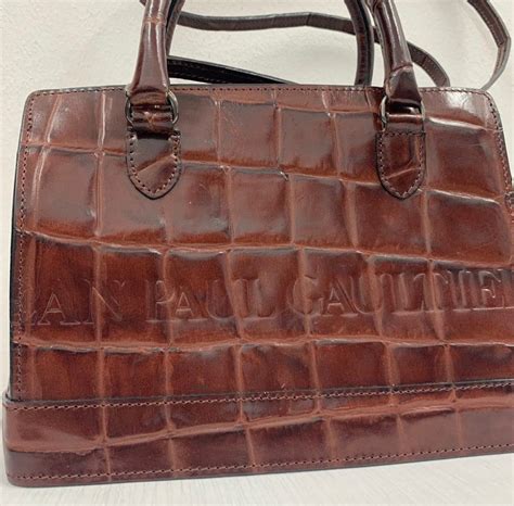 Jean Paul Gaultier Tote Chestnut Crocodile Leather Bag Women S Fashion Bags And Wallets