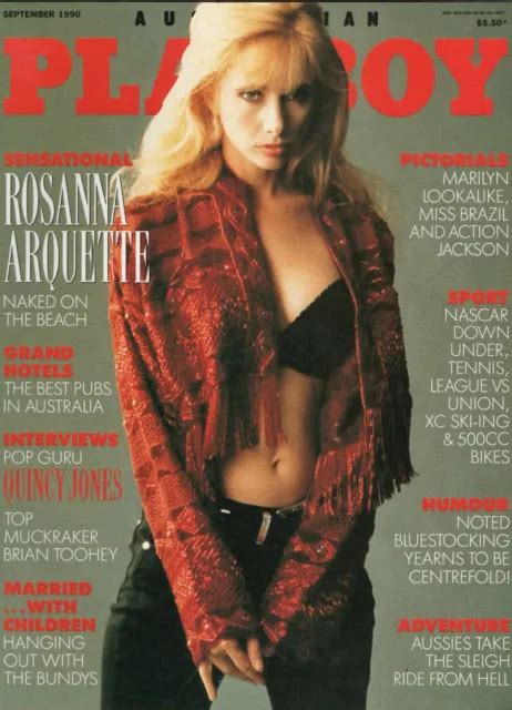 Australian Playboy Magazine September Rosanna Arquette Excellent