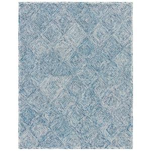 SAFAVIEH Capri Ivory Blue 4 Ft X 6 Ft Geometric Diamond Area Rug