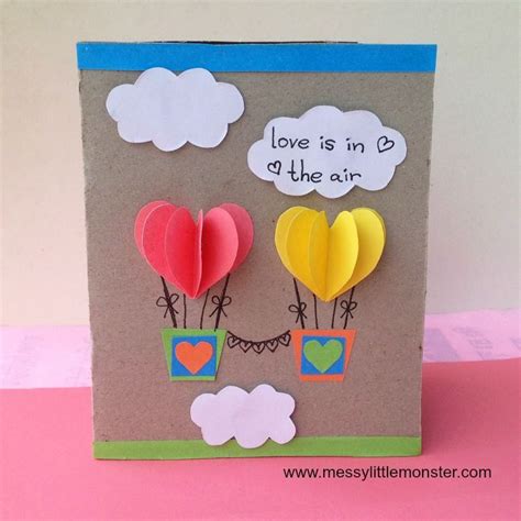 Heart Hot Air Balloon Card Artofit