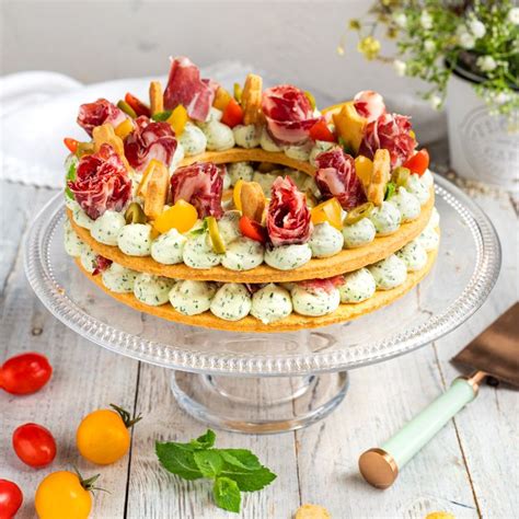 Cream Tart Salata Con Salmone Ricetta Ricette Snack Salati Cibo