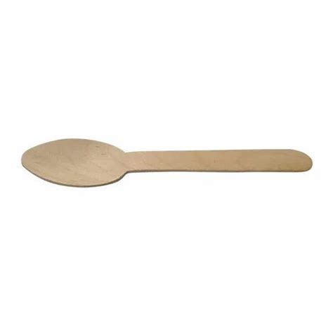 Brown Disposable Wooden Spoon For Event And Party Supplies Size Cm