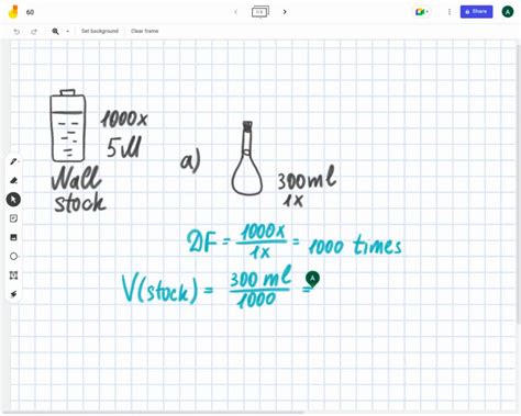 Solved You Have A 1000x Stock Solution Of Sodium Chloride Nacl The Concentration Of Nacl In