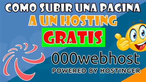 Como Subir Una Pagina Web A Un Hosting Gratis Como Subir Un Sitio