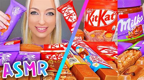 Asmr Mukbang 먹방 Dessert Milka Chocolate And Kitkat Ice Cream Candy