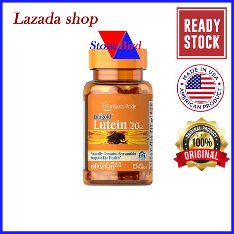 Puritan S Pride Lutein Mg With Zeaxanthin Mg Softgels For