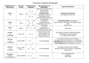 Stoffklassen Der Organischen Chemie Klasse