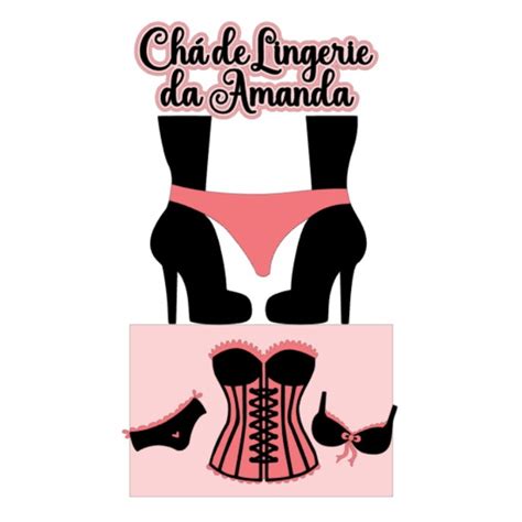 Topo de Bolo Chá Lingerie Elo7 Produtos Especiais