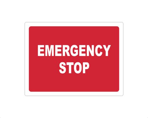 Emergency Stop Button Symbol