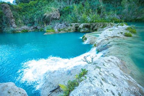 Cascada Del Salto En La Huasteca Potosina San Luis Potosi Mexico