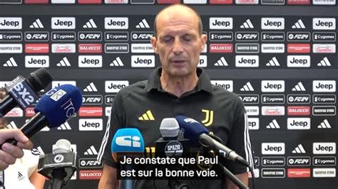 Juventus Allegri Est Confiant Pour Pogba Dailymotion