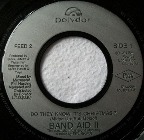 Band Aid Ii Do They Know Its Christmas 1989 Vinyl Discogs