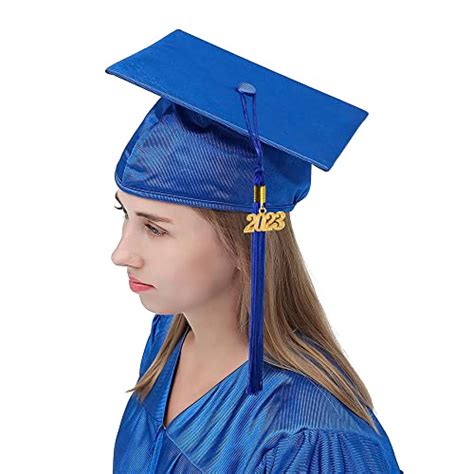 Graduationmall Shiny Graduation Gown Cap Tassel Set 2023 For High