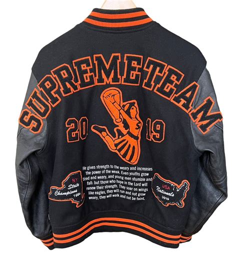 Supreme Supreme Team Varsity Jacket 2019 Grailed