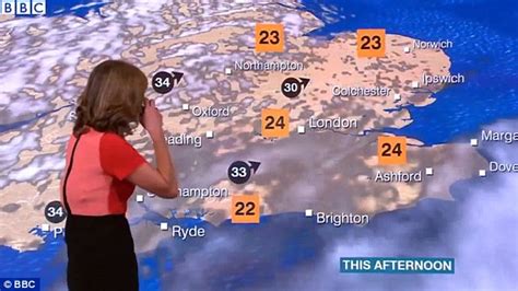 Bbc Weather Presenter Louise Lear Is Overcome With Uncontrollable Laughing Fit Live On Air