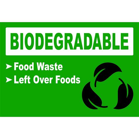 SIGN RECYCLABLE NON-RECYCLABLE AND BIODEGRADABLE SIGNAGE PVC TYPE ...