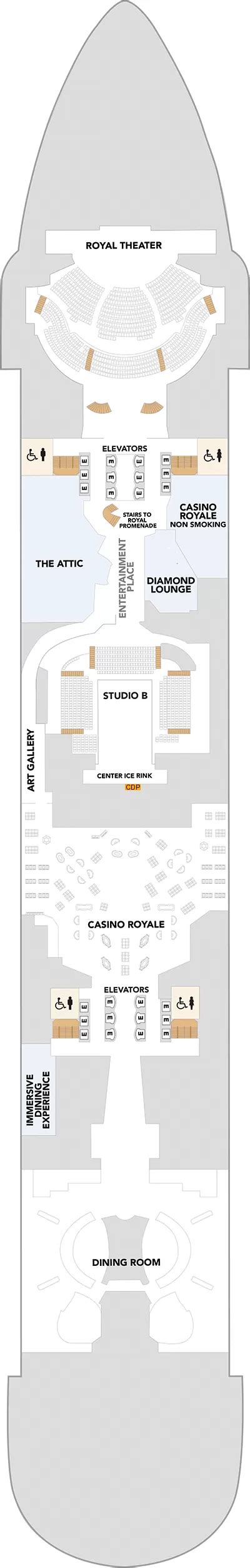 Utopia of the Seas Deck 4 deck 4 plan | Cruisedeckplans.com