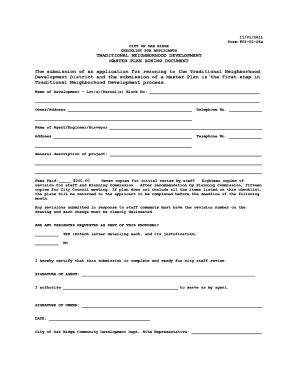 Fillable Online 11 01 2011 Form 050206a CITY OF OAK RIDGE CHECKLIST