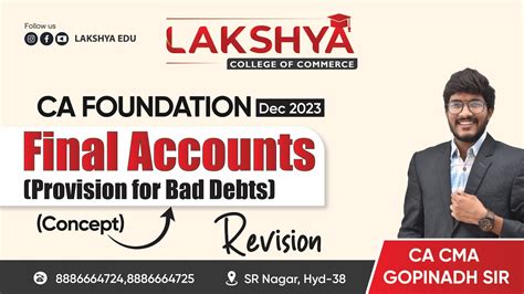 Rapid Revision Final Accounts Provision Ca Foundation Dec 2023by