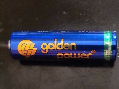 Vintage Golden Power AA Collectable Alkaline Battery Advertising ...