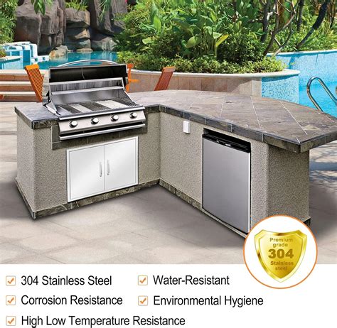 Buy Karpevta Outdoor Kitchen Door 30 W X 21 H Bbq Double Access Door Stainless Steel Wall