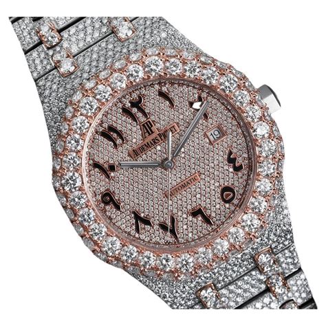 Audemars Piguet Royal Oak Iced Out Orologio Personalizzato Bicolore In